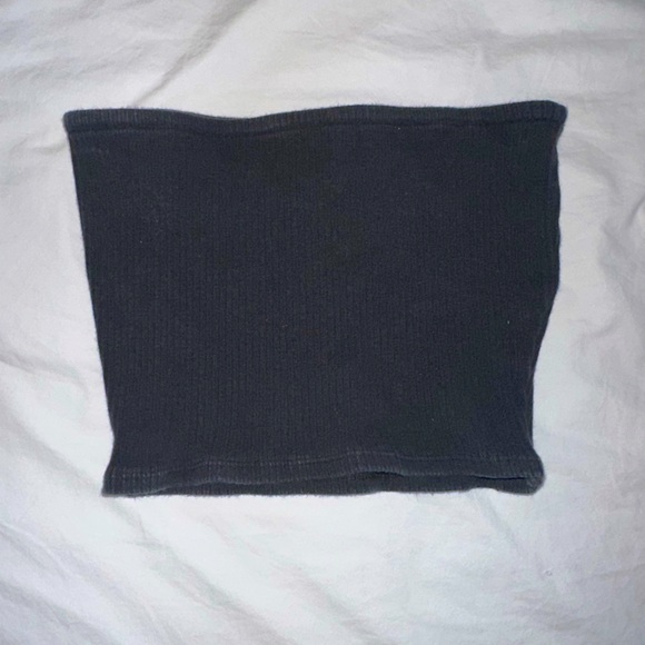 Urban Outfitters Black Ribbed Tube Top - Picture 1 of 3